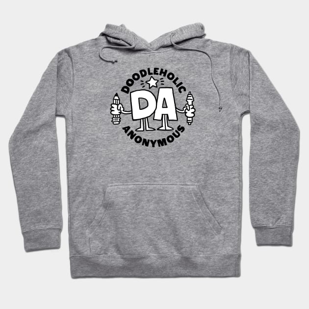 DOODLEHOLIC ANONYMOUS Hoodie by DOODLEHOLIC ANONYMOUS